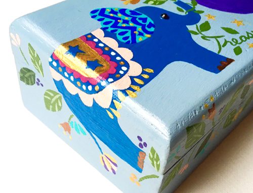 Bespoke Treasure Box・Hand painted【手描きの宝箱・オーダーメイド】