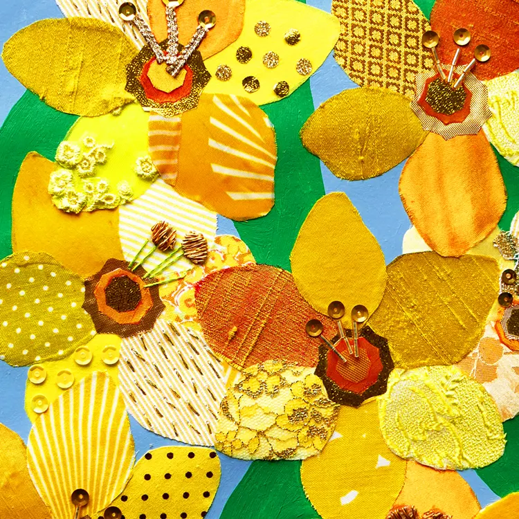 Yoshie Allan – Collage of yellow flowers